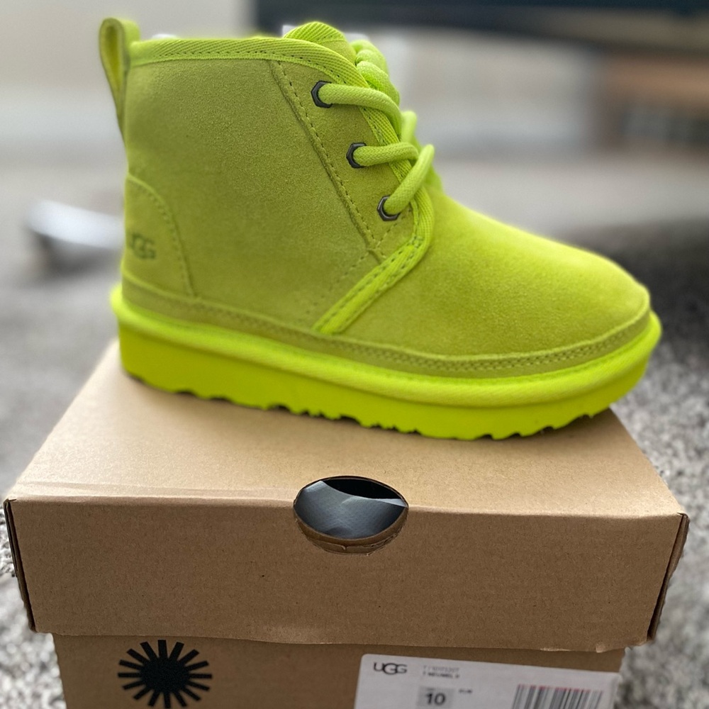 UGG Kids Lime Green Boots